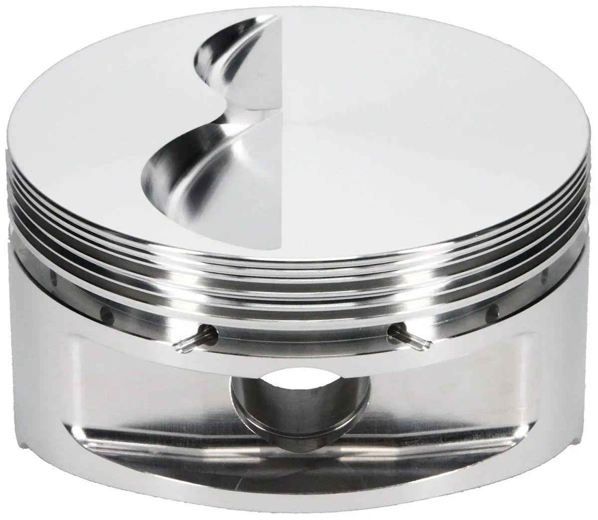 Small Block Chevy 400 Forged Flat-Top Piston – J242886, 23° Standard Design 1