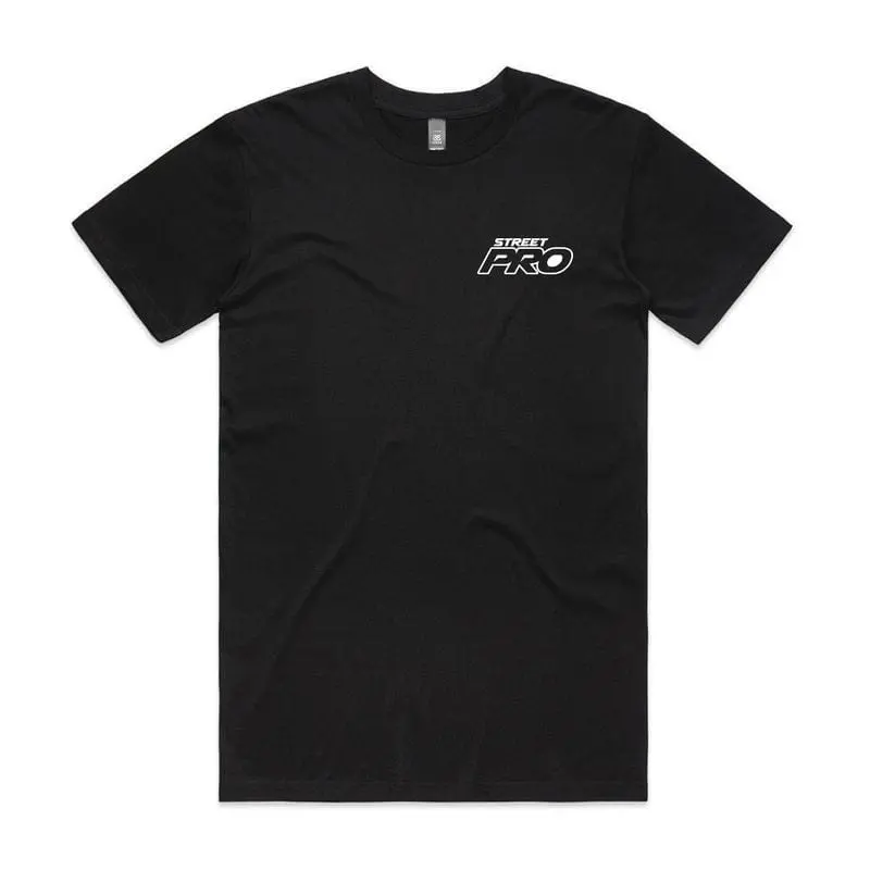 Street Pro Xxxxl Black Cotton Performance-Themed T-Shirt 2
