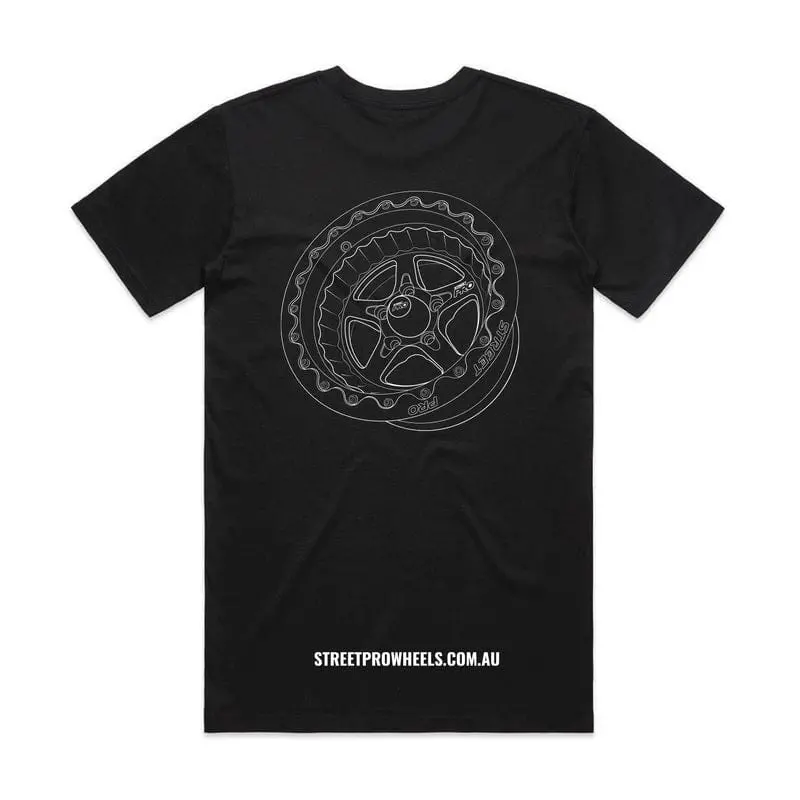Street Pro Xxxxl Black Cotton Performance-Themed T-Shirt 1